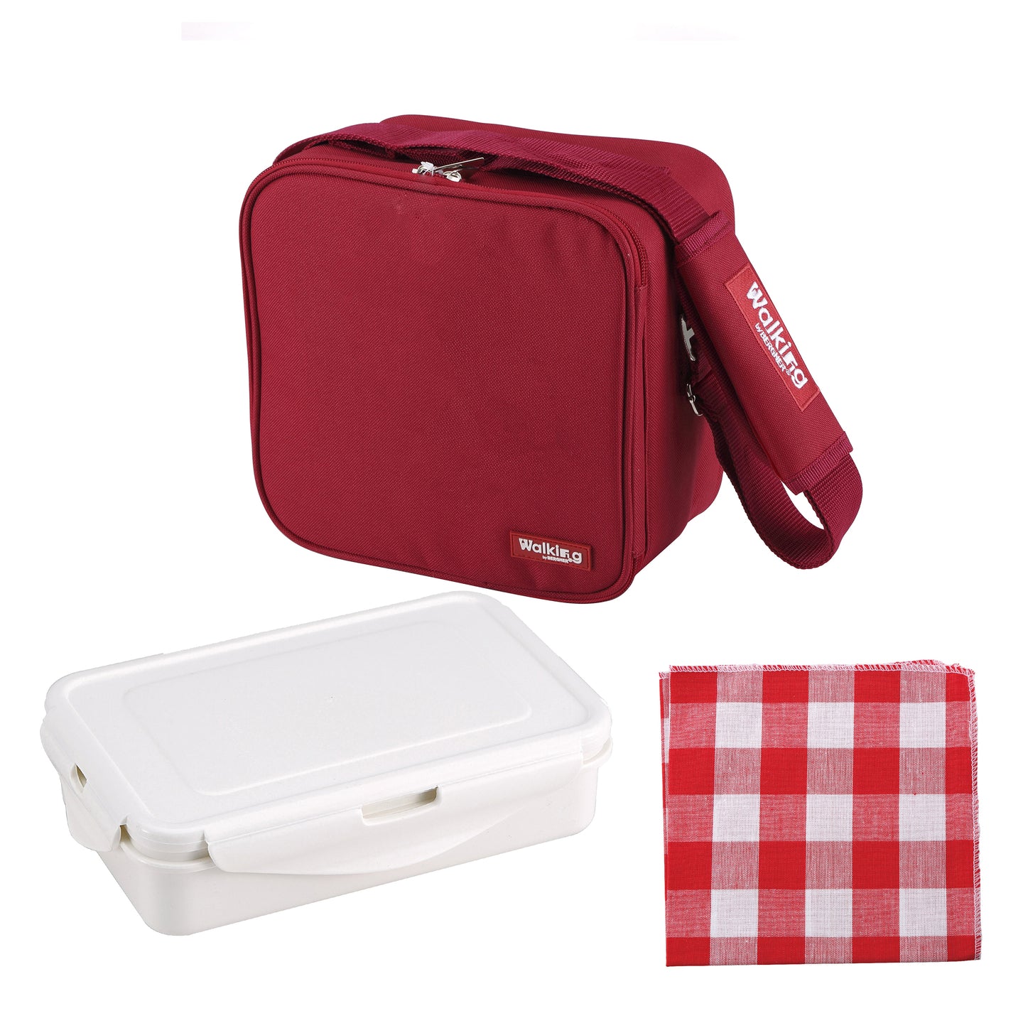 Bolsa porta alimentos con tápers 23x22x13.5 cm Bergner (2)